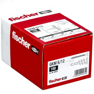 Fischer fixations métalliques de plaque de plâtre avec vis 100 pcs