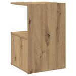 vidaXL Tables de chevet 2 Pièces chêne artisanal 35x35x55 cm