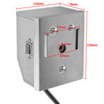 vidaXL Moteur de broche à rôtir 4W Acier inoxydable