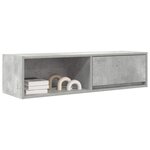 vidaXL Meuble TV gris béton 100x31x25 5 cm bois d'ingénierie