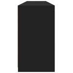 vidaXL Buffet avec lumières LED noir 162x37x67 cm