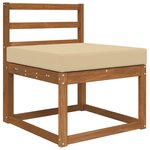 vidaXL Coussin de canapé d'extérieur Beige 60 x 60 x 8 cm Polyester