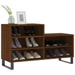 vidaXL Armoire à chaussures Chêne marron 102x36x60cm Bois d'ingénierie