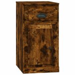 vidaXL Armoire latérale avec tiroir chêne fumé 40x50x75 cm