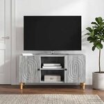 vidaXL Meuble TV Sonoma gris 102 x 34 5 x 50 cm Bois d'ingénierie