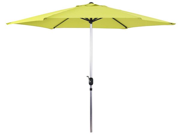 Parasol jardin droit Alu "Sol" - Rond - Ø 3m - Vert