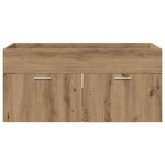 vidaXL Armoire d'évier avec stockage Chêne artisanal Bois d'ingénierie