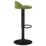 vidaXL Tabourets de bar lot de 2 vert clair velours