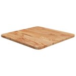vidaXL Dessus de table carré Marron clair40x40x1 5cm Bois chêne traité