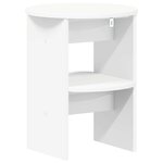 vidaXL Meuble d'appoint 2 pc Blanc Ø40 x 50 cm Bois d’ingénierie