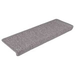vidaXL Tapis d'escalier autocollants 30 Pièces 65x21x4 cm argenté