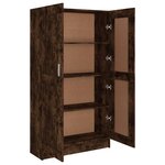 vidaXL Bibliothèque Chêne fumé 82 5x30 5x150 cm Bois d'ingénierie
