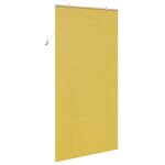 vidaXL Stores et Occultants avec des rideaux Jaune 110 x 220 cm Bambou