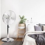 Ventilateur sur pied chromé 45 cm 50 W Bestron DFS45S