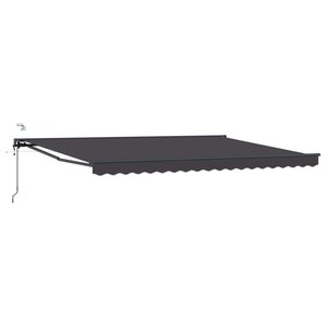 vidaXL Auvent rétractable électrique Anthracite 5 x 3 m