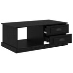 vidaXL Table basse Chêne noir 90 x 50 x 35 cm Bois d'ingénierie