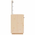 vidaXL Coiffeuse avec LED 95x50x133 5 cm Bois de pin massif