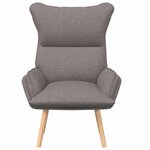 vidaXL Fauteuil relaxant Taupe 69 x 74 x 93 cm tissu