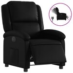 vidaXL Fauteuil inclinable électrique Noir Similicuir