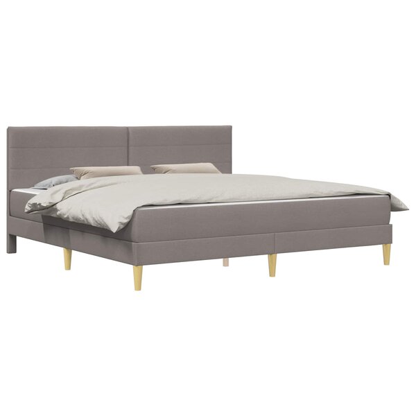 vidaXL Cadre de lit 180 x 200 cm Taupe