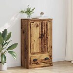 vidaXL Haut Armoire Bois Ancien 60 x 35 5 x 103 5 cm Bois d'ingénierie