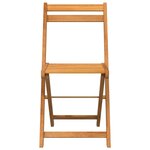 vidaXL Chaises de bistrot pliantes lot de 6 bois d'acacia solide