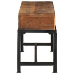 vidaXL Meuble TV 110x30x46 cm bois massif de récupération