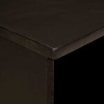 vidaXL Meuble TV Noir et or 100 x 33 x 46 cm Bois d'ingénierie