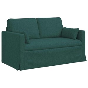 vidaXL Canapé Vert foncé 139 x 78 x 80 cm tissu