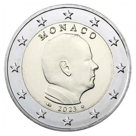 Pièce de monnaie 2 euro Monaco 2023 - Prince Albert II