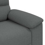 vidaXL Canapé à 2 places gris foncé 180x81x84 cm tissu