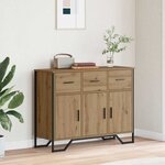 vidaXL Buffet chêne artisanal 97 x 32.5 x 74.5 cm Bois d'ingénierie
