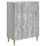 vidaXL Buffet Sonoma gris 66 x 34 5 x 90 cm Bois d'ingénierie