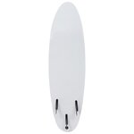 Vidaxl planche de surf 170 cm bleu et crème