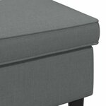 vidaXL Pouf Gris foncé 55 x 35 x 41 cm Tissu