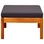 vidaXL Repose-pieds de jardin lot de 2 Bois d'acacia massif