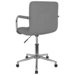 vidaXL Chaise pivotante de salle à manger Gris clair Tissu