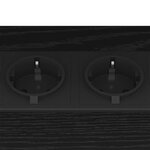 vidaXL Cabinet de chevet 2 Pièces Chêne noir 38 x 30 x 48 cm