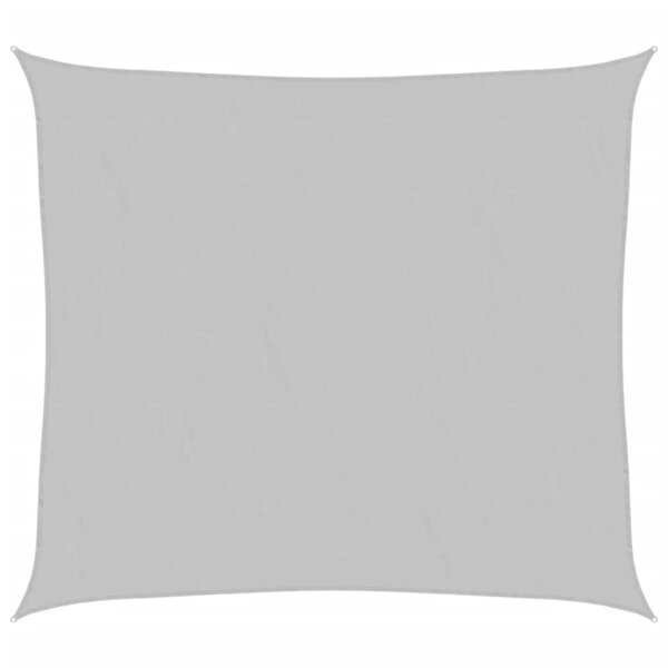 vidaXL Voile d'ombrage gris clair 3x2 5 m 100 polyester oxford