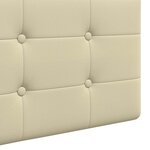 vidaXL Tête de lit suspendue Crème Simili cuir