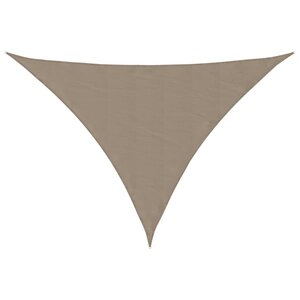 vidaXL Voile de parasol tissu oxford triangulaire 4x4x5 8 m taupe