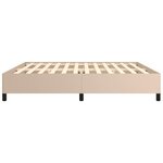 vidaXL Cadre de lit sans matelas cappuccino 200x200 cm similicuir