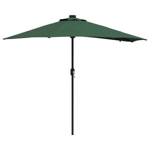 vidaXL Parasol de jardin Vert 294 x 150 x 223 cm tissu