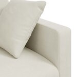 vidaXL Canapé Crème 138 x 78 x 80 cm Velours