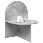 vidaXL Table de chevet 2 Pièces Gris béton 48 x 49 x 65 cm