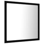 Vidaxl miroir à led de salle de bain noir 40x8 5x37 cm acrylique