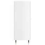 vidaXL Buffet Blanc brillant 69 5x34x90 cm Bois d'ingénierie