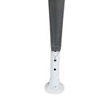 vidaXL Tente de fête Anthracite et blanc 400 x 400 x 266 cm