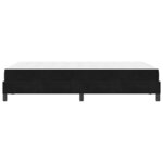 vidaXL Lit à ressorts avec matelas Noir 120 x 200 cm tissu