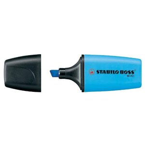 Surligneur BOSS MINI Pte Biseautée 2 - 5 mm Bleu STABILO